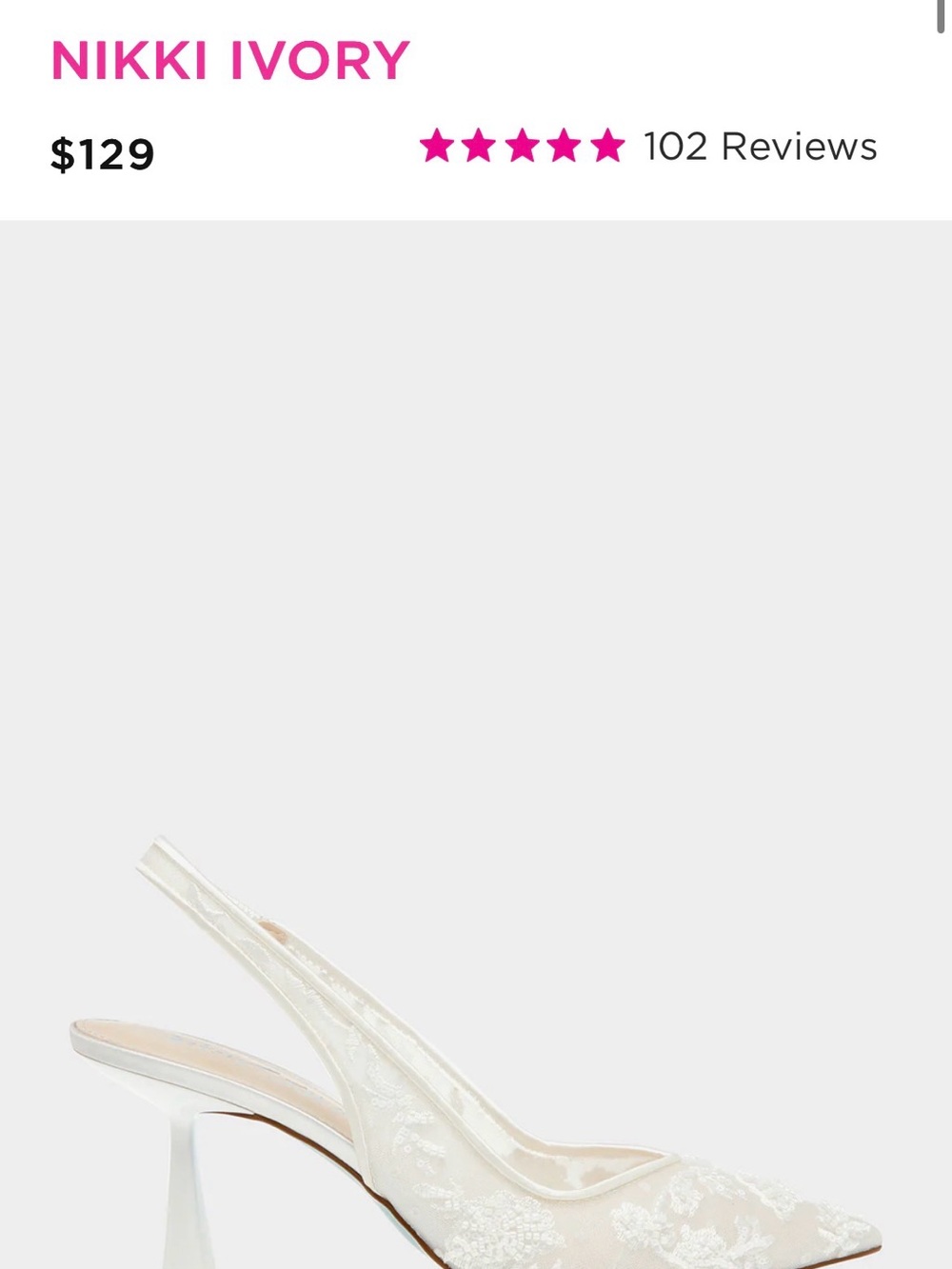 Betsey Johnson Ivory Nikki Heel